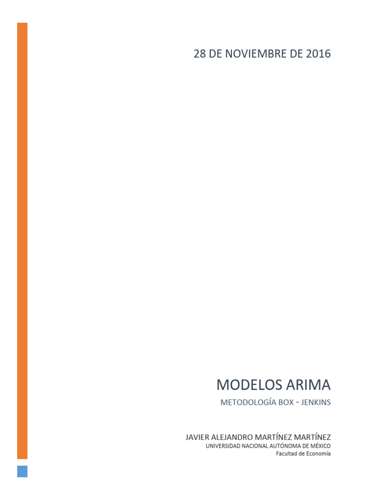 Modelacion Box Jenkins ARIMA PDF