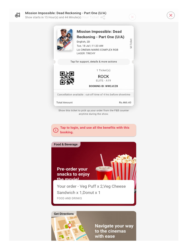 Booking Details BookMyShow PDF