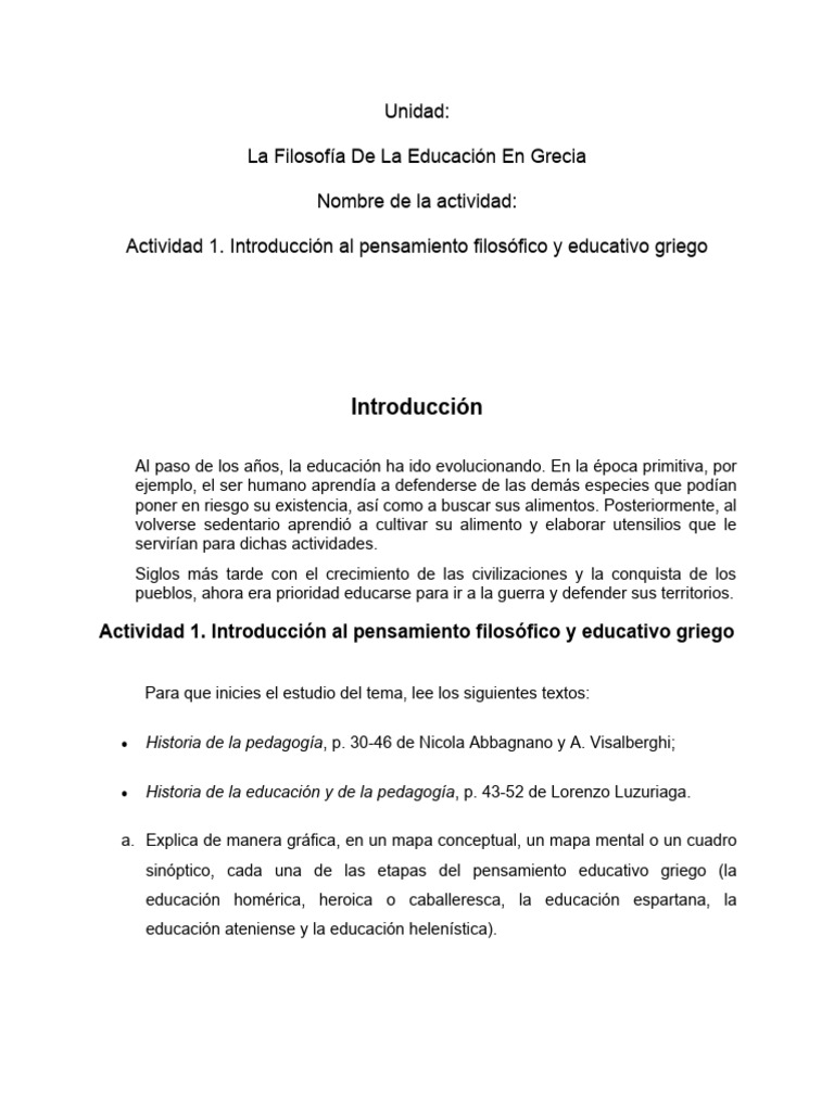 Resumen de la Educación Griega | PDF | Esparta | Antigua Grecia