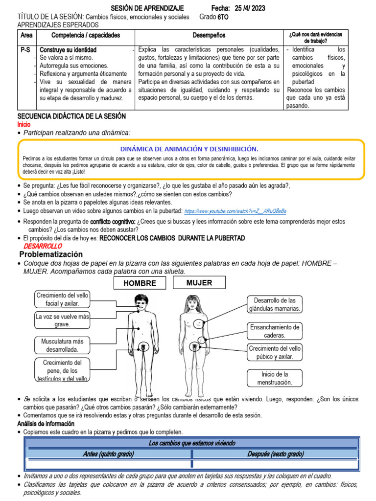 2 Cambios de La Pubertad | PDF