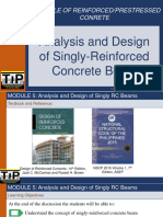 CE015-Module 5 - Analysis and Design of Singly-Reinforced Concrete Beam