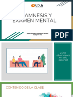 Clase 5. Anamnesis Examen Mental y Evaluación de TO 2022