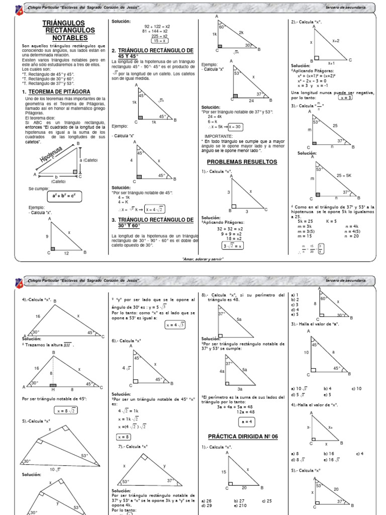 Triangulos Rectangulos | PDF