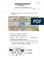 Avaliação PARCIAl de Geografia 1Â° Ano