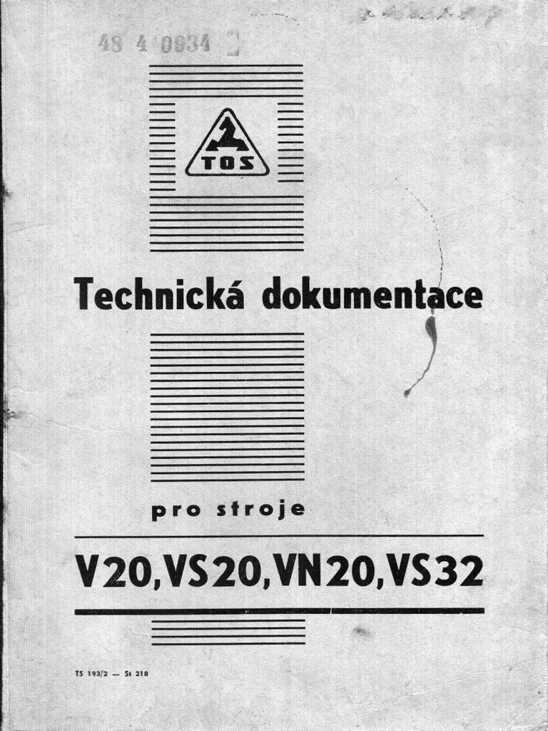 Technicka Dokumentace V20 VS20 VN20 VS20 | PDF