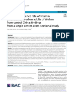 The Low Prevalence Rate of Vitamin E Deficiency in Urban Adults of Wuhan From Central China: Findings From A Single-Center, Cross-Sectional Study