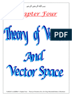 Linear Algebra Theory of Vectors