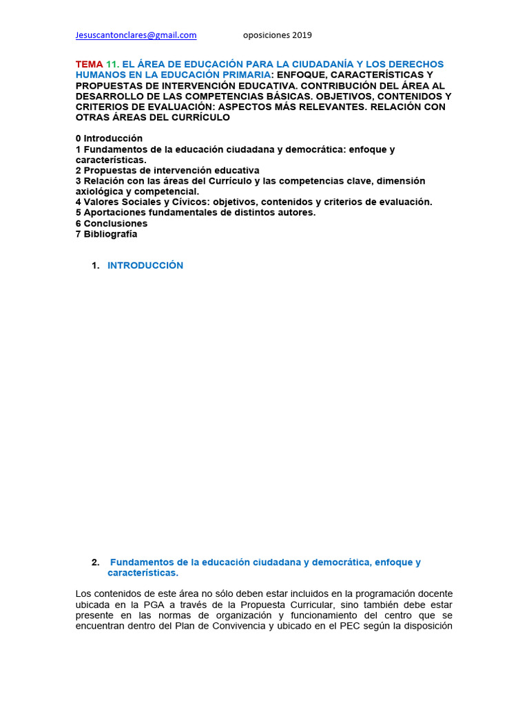 Copia de TEMA 11 PRIMARIA 2022 | PDF