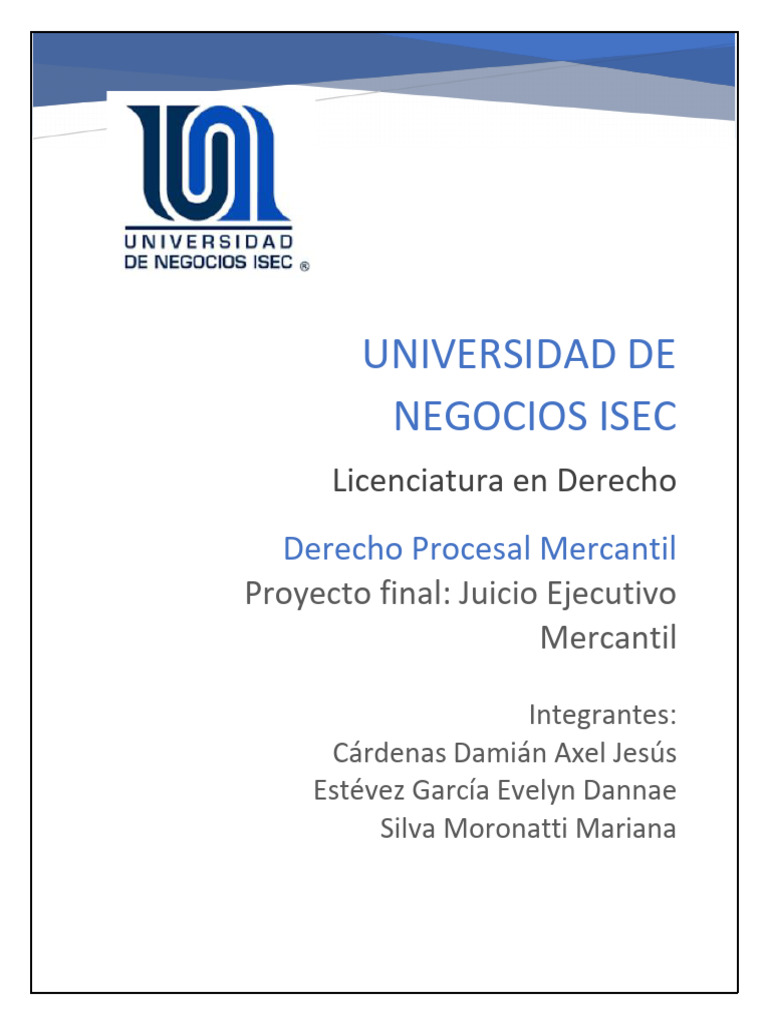 Juicio Ejecutivo Mercantil | PDF | Sentencia (ley) | Demanda judicial