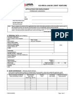 Form KGHR002 Application Form KWJJV