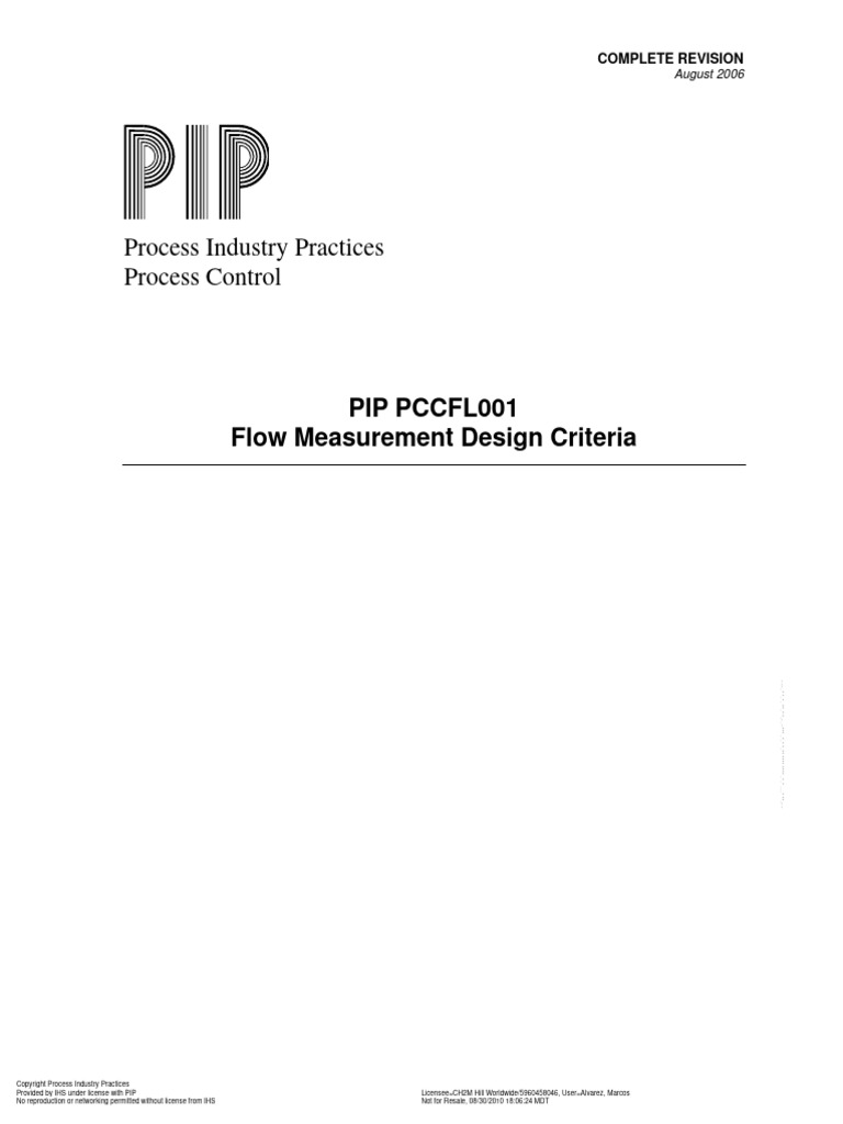 Flow Measurement Design Criteria PDF