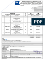 Proformer Invoice of Aokman Cycloidal From Miss Andy To MR - Alexis Parada