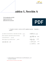 Clase 6, 22 de Septiembre de 2023, Aplicación Ecuaciones Lineales