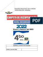 Carpeta de Recuperacion 4to Año 2022