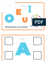 Apostila Aprendendo As Vogais PDF