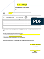 Surat Rekomendasi Gereja Untuk Pengajuan Bantuan Insentif GSM Dari Pemkab