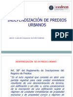 Independización de Predios Urbanos