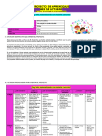 Proyecto de Aprendizaje Ie 589 Santa Rosa Mes de Octubre