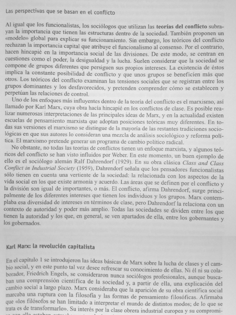 Marxismo Teoria Del Conflicto Social PDF