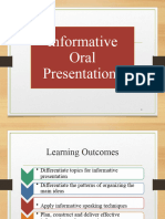 Week 3 - Informative Oral Presentation - Technical