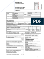 B. Fachadas: Ficha de Inspección