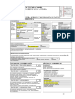 D. Instalaciones: Ficha de Inspección. Recogida de Datos Descripción Constructiva