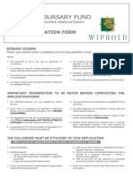 WIPHOLD Bursary Application Form