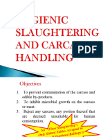 Hygeinic Slaughtering and Carcass Handling