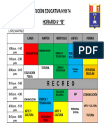 Horario 6 B