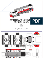 Halzet - Papercraft Lokomotif CC 203 HD - Livery KAI