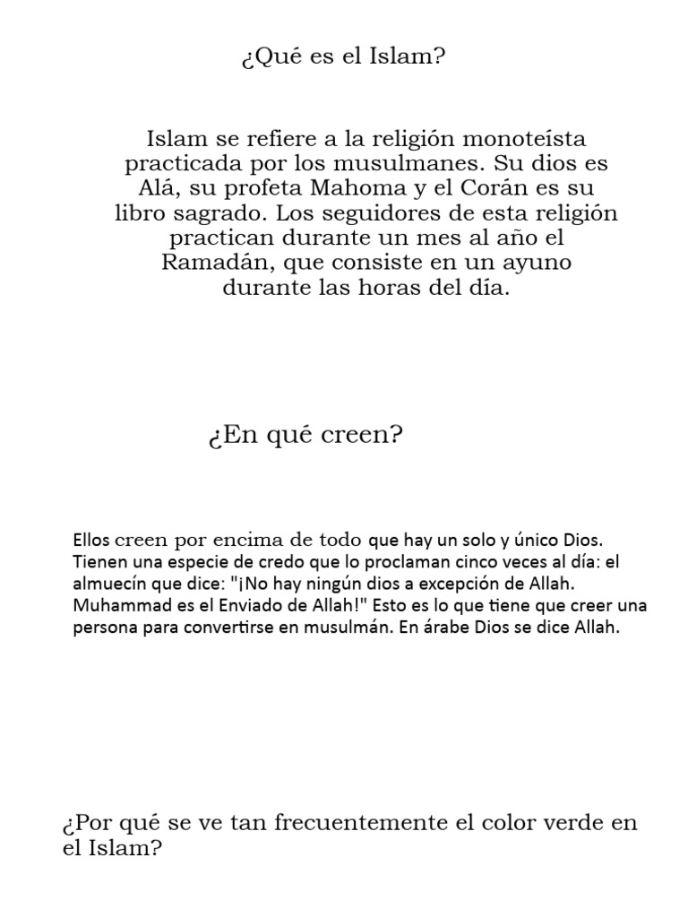 Introducción al Islam y sus Creencias | PDF