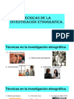 Tecnicas de La Investigación Etnográfica