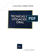 Técnicas de Litigación Oral - Raul Alonso Cabrera Freyre (Pg. 19-94)