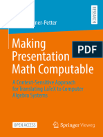 André Greiner-Petter - Making Presentation Math Computable. a Context-Sensitive Approach for Translating LaTeX to Computer Algebra Systems-Springer-Verlag (2023)