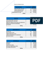 Calculo de Costo de Produccion