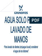 Agua Solo para Lavado de Manos