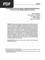 A Violencia Contra as Mulheres