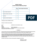 Surat Kuasa Pelaksanaan Aktivasi Rekening Simple Tahun 2023