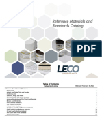 Reference Materials Standards Catalog 209-296