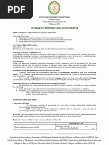Module 3 - Accounts Receivable Part II - 111702467