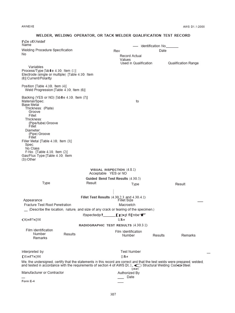 272903324WqtFormFromAwsd11 PDF Welding Construction