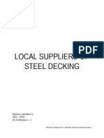 Local Supplier of Steel Decking