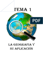 Tema 1-La Geografia y Su Aplicacion