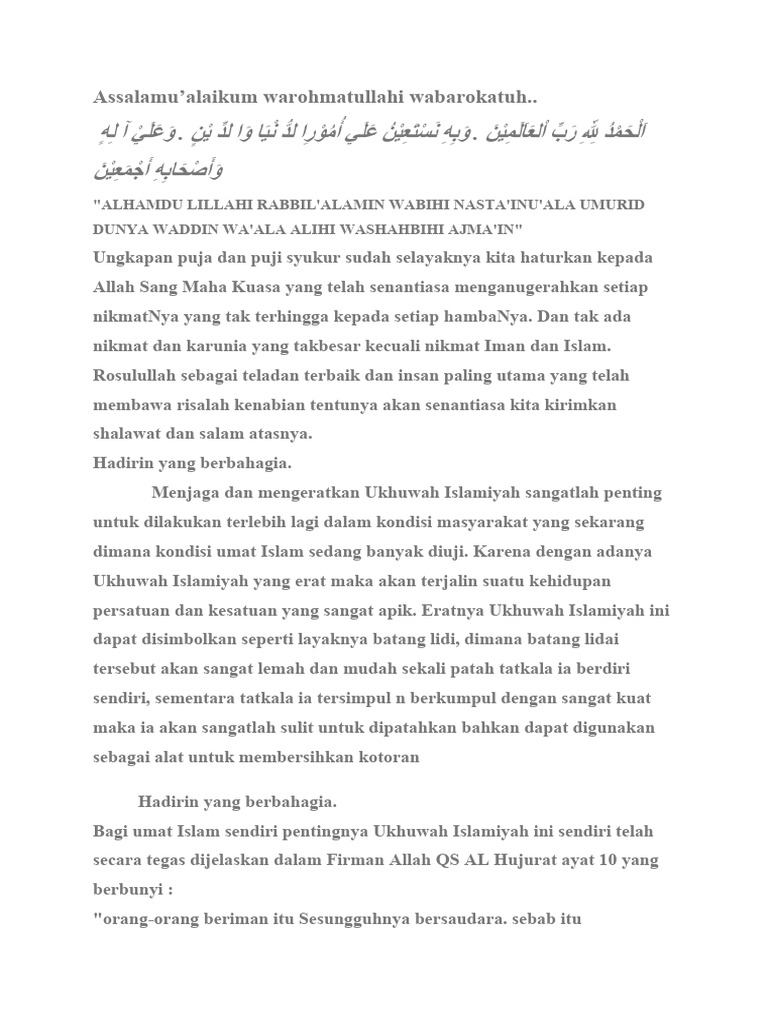 Contoh Pidato Tentang Toleransi PDF