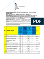 Lista de Cotejo