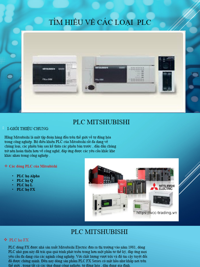 TÌM HIỂU VỀ CÁC LOẠI PLC | PDF