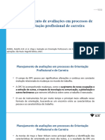 Aula 04 - Planejamento de Avaliações em Processos de Orientação Profissional e de Carreira