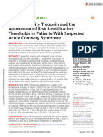Bularga Et Al 2019 High Sensitivity Troponin and The Application of Risk Stratification Thresholds in Patients With