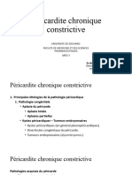 10 - SEMIOLOGIE CHIRURGICALE CARDIAQUE - Péricardite Chronique Constrictive