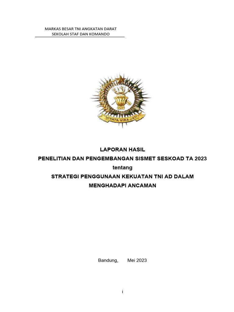 Strategi peningkatan efektivitas TABK di TNI